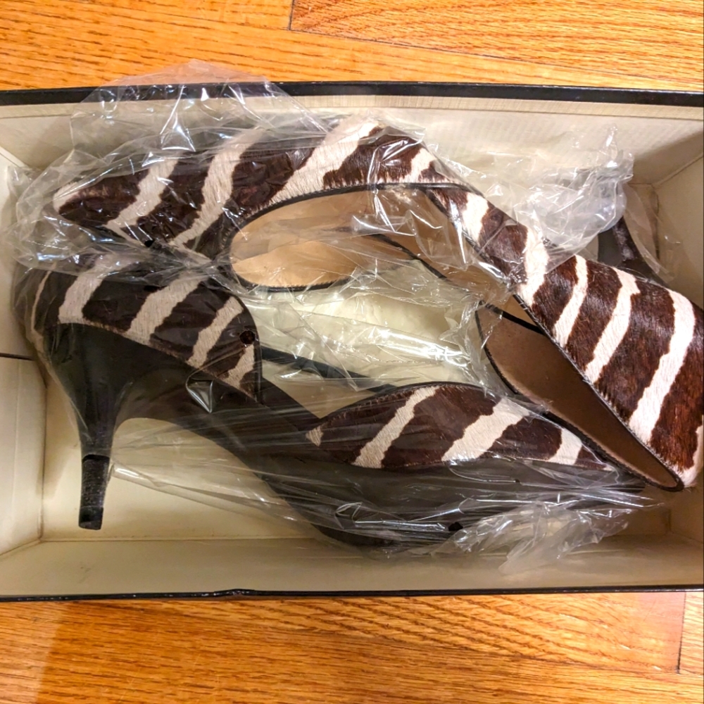 Talbot's zebra heels NIB
